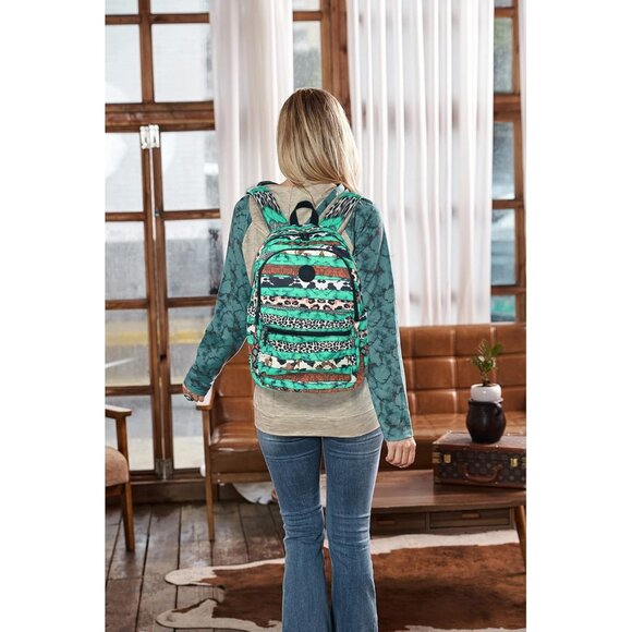 Stylish Daypack for Women: Bohemian Backpack with Adjustable Straps & Pockets - Picture 2 of 8
